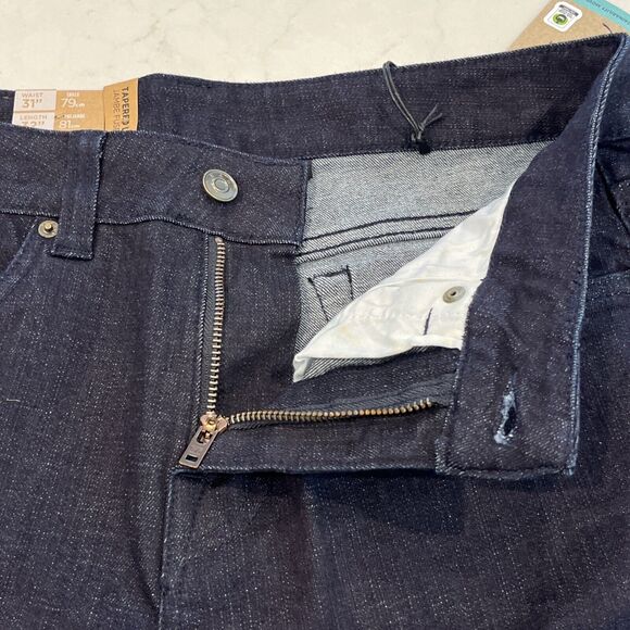 Prana Jeans NEW Mens 31x32 Blue Dark Rinse Hillgard Slim Fit Tapered Leg Organic - Picture 5 of 13